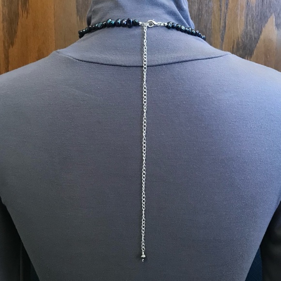 Princess Bride Buttercup Natural Black Pearl Drop Necklace, Handmade Replica - Picture 11 of 16